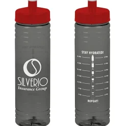 Halcyon Water Bottle with Stay Hydrated Graphics - 24 oz