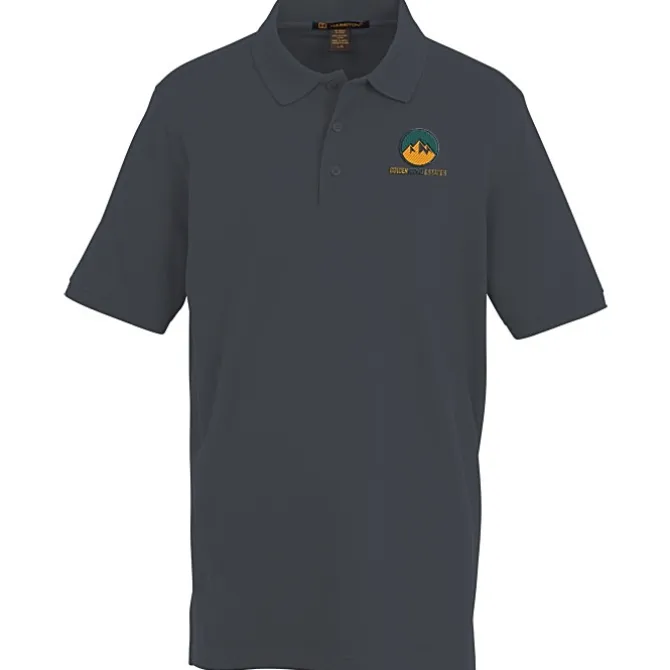 Harriton Valiant Cotton Snag Protect Polo - Men's