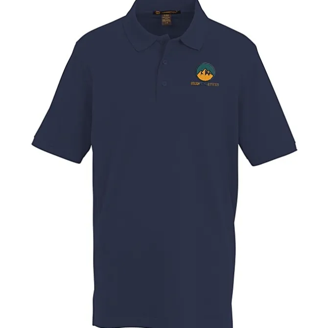Harriton Valiant Cotton Snag Protect Polo - Men's