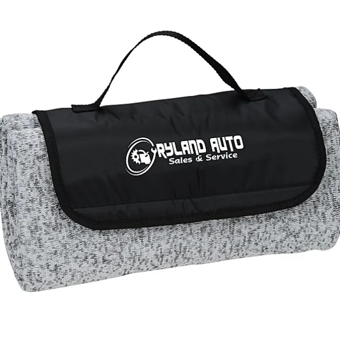 Heathered Knit Fold Up Blanket