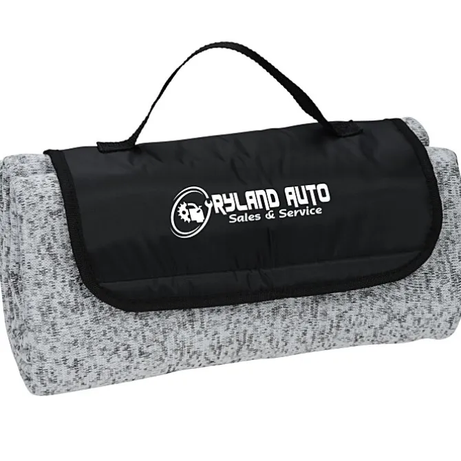 Heathered Knit Fold Up Blanket