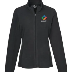 Heathered Microfleece Jacket - Ladies' - 24 hr