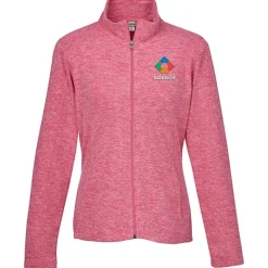 Heathered Microfleece Jacket - Ladies' - 24 hr