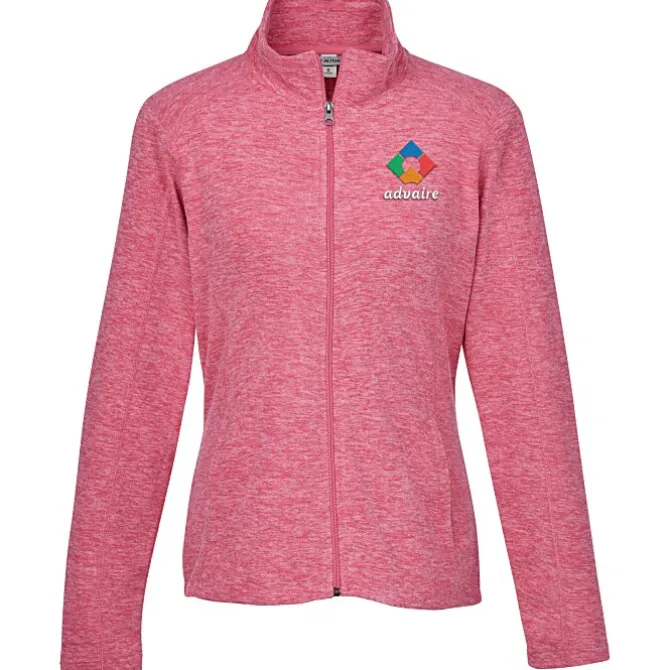 Heathered Microfleece Jacket - Ladies' - 24 hr