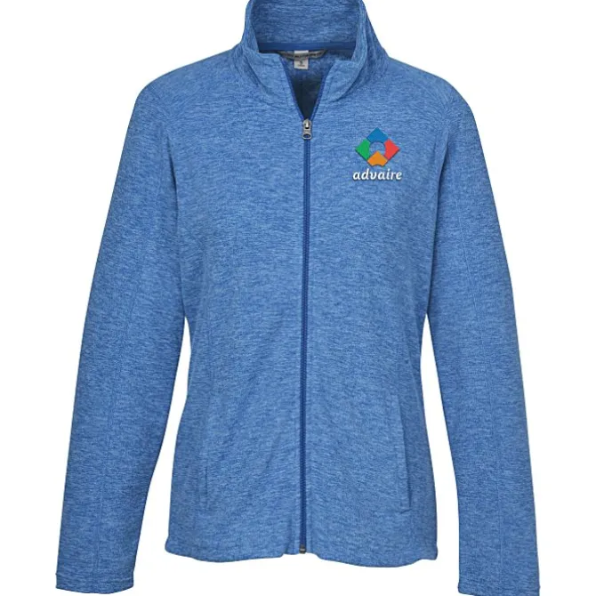 Heathered Microfleece Jacket - Ladies' - 24 hr