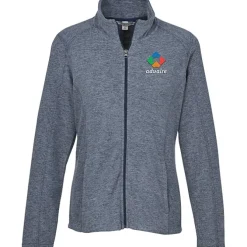Heathered Microfleece Jacket - Ladies' - 24 hr