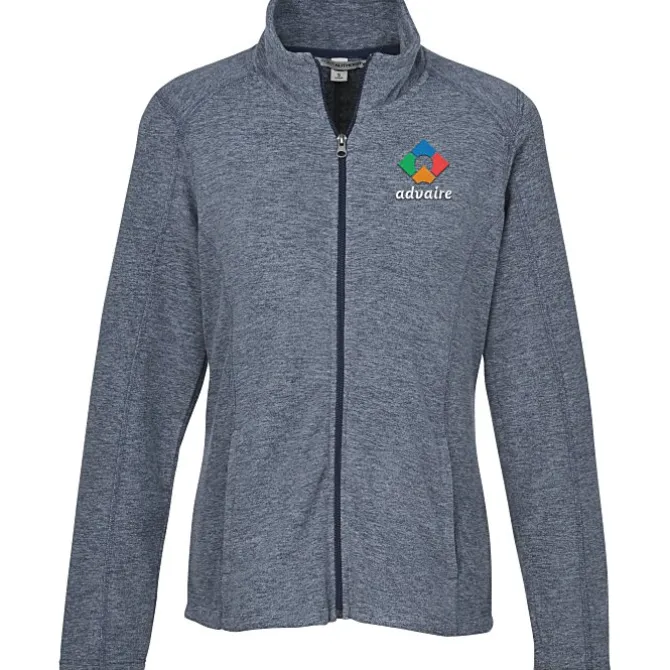 Heathered Microfleece Jacket - Ladies' - 24 hr
