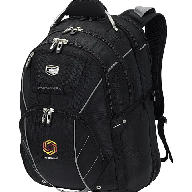 High Sierra Elite Fly-By 17-inch Laptop Backpack - Embroidered