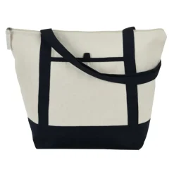 Isle Zippered Organic Cotton Tote