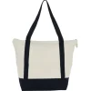 Isle Zippered Organic Cotton Tote - Full Color