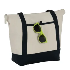 Isle Zippered Organic Cotton Tote - Full Color