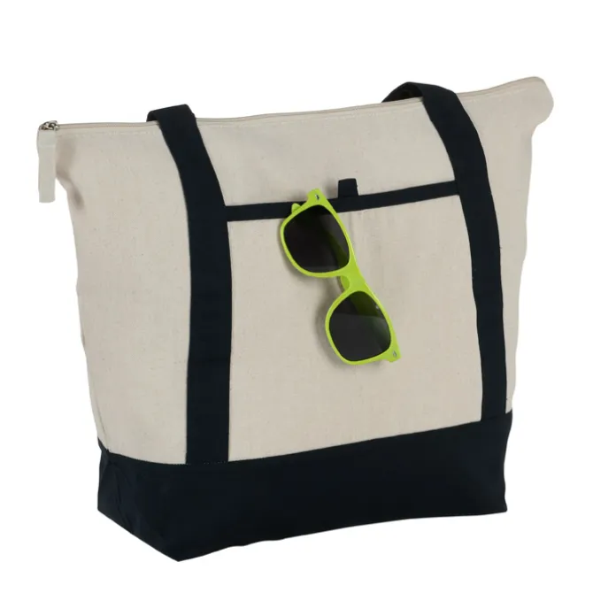 Isle Zippered Organic Cotton Tote - Full Color