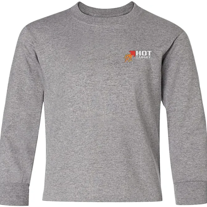 Jerzees Dri-Power 50/50 LS T-Shirt - Youth - Embroidered