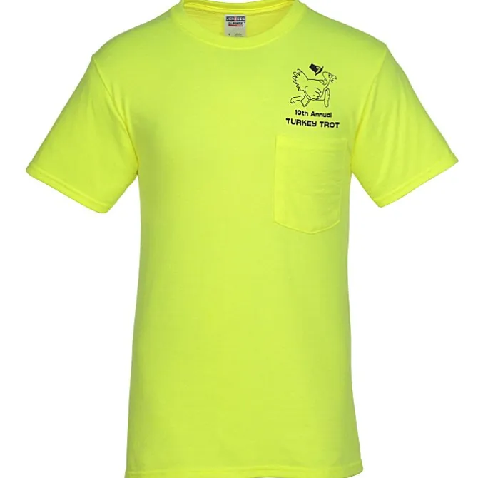 Jerzees Dri-Power 50/50 Pocket T-Shirt - Men's