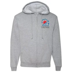 Jerzees Rugged Fleece Full-Zip Hooded Sweatshirt - Full Color