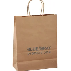 Kraft Paper Brown Shopping Bag - 13 inches x 10 inches