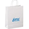 Kraft Paper White Shopping Bag - 13 inches x 10 inches