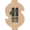 Large Cork Coaster - Dollar Sign