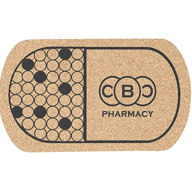 Large Cork Coaster - Pill