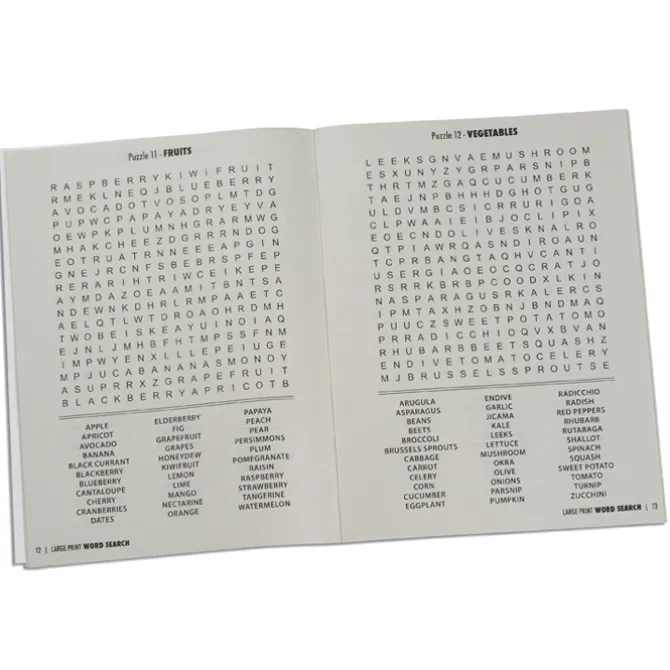 Large Print Word Search Puzzle Book - Volume 1
