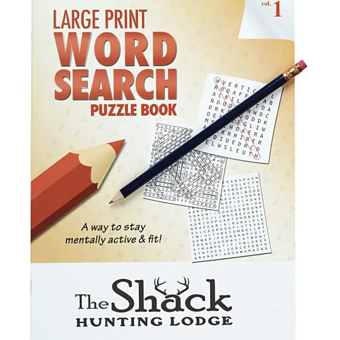 Large Print Word Search Puzzle Book & Pencil- Volume 1
