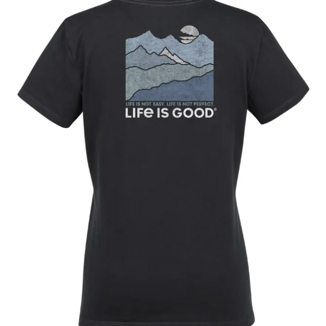 Life is Good Crusher Tee - Ladies' - Full Color - Colors - Mountains