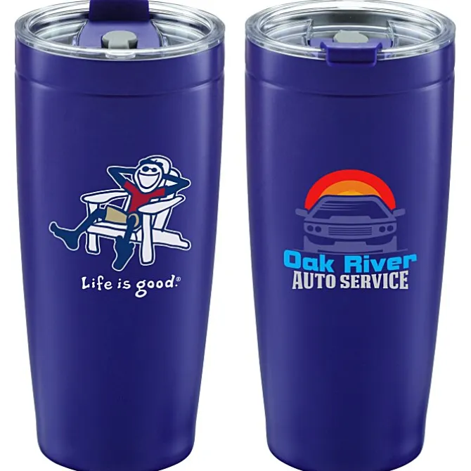 Life is Good Vacuum Tumbler - 20 oz - Full Color - Adirondack