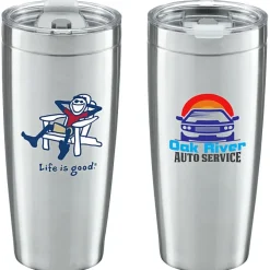 Life is Good Vacuum Tumbler - 20 oz - Full Color - Adirondack