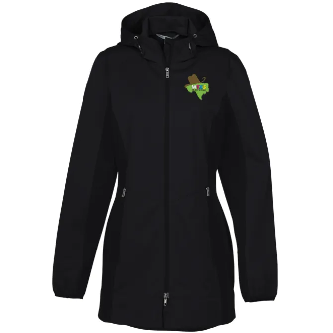 Lightweight Hooded Colorblock Soft Shell Jacket - Ladies'
