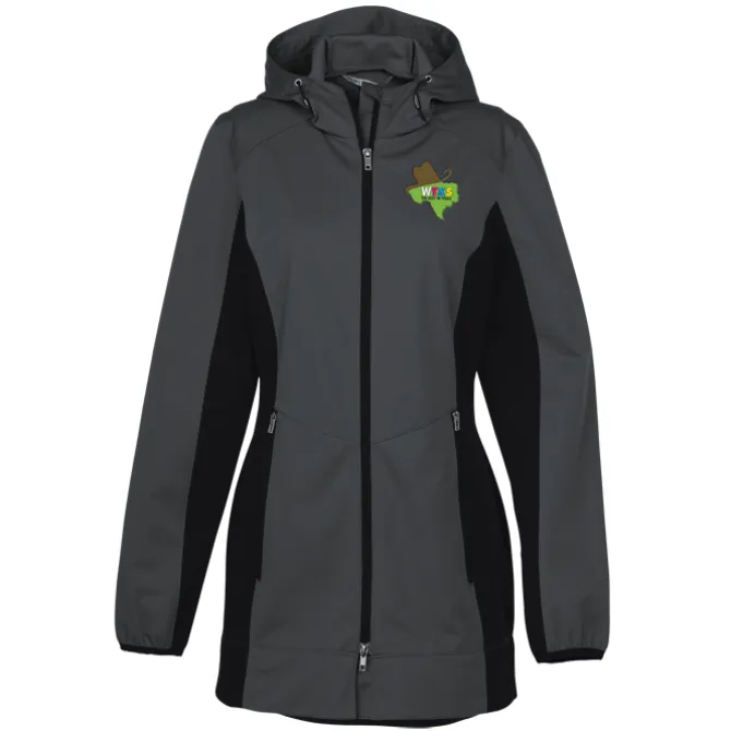 Lightweight Hooded Colorblock Soft Shell Jacket - Ladies'
