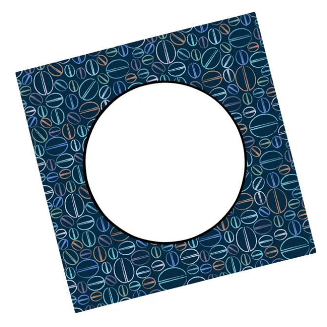 Magnetic Picture Frame with Car Magnet - Round