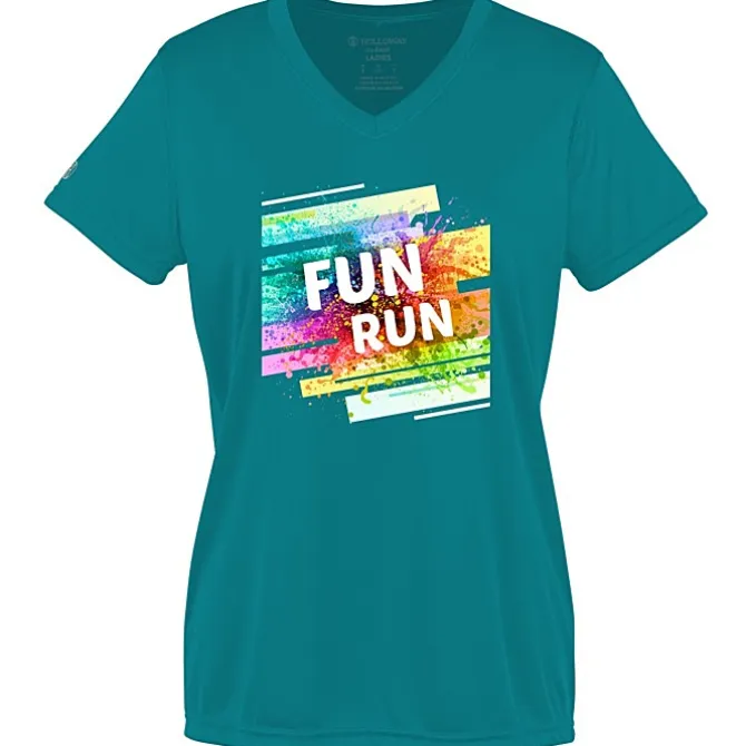 Momentum Solid V-Neck T-Shirt - Ladies' - Full Color