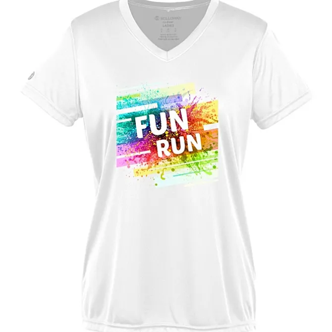 Momentum Solid V-Neck T-Shirt - Ladies' - Full Color