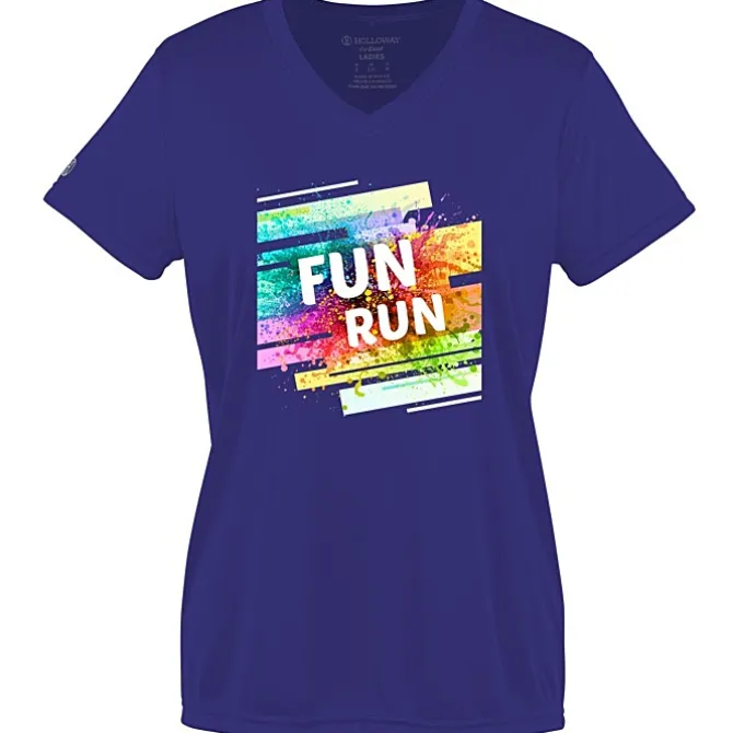 Momentum Solid V-Neck T-Shirt - Ladies' - Full Color