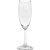 Napa Valley Optic Stem Flute - 6 oz - Deep Etch