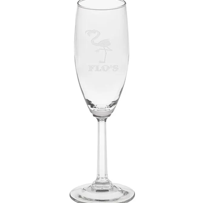 Napa Valley Optic Stem Flute - 6 oz - Deep Etch