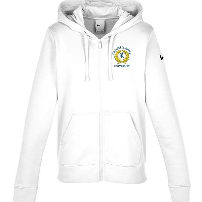 Nike Club Fleece Sleeve Swoosh Full-Zip Hoodie - Ladies'