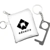 No Contact Keychain with Pouch