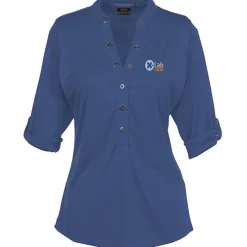 OGIO Poly Interlock Stay-Cool Henley - Ladies' - 24 hr