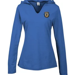 Optimal Tri-Blend Hooded T-Shirt - Ladies' - Embroidered