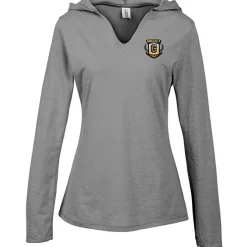Optimal Tri-Blend Hooded T-Shirt - Ladies' - Embroidered