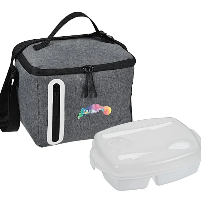 Oval Locking Lid Lunch Set