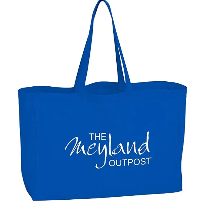 Oversized 10-oz Colorful Cotton Tote