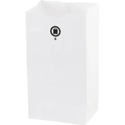 Paper Lunch Sack - White