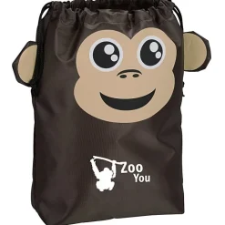 Paws and Claws Drawstring Gift Bag - Monkey