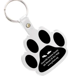 Paw Shaped Keychain - Opaque