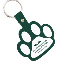 Paw Shaped Keychain - Opaque