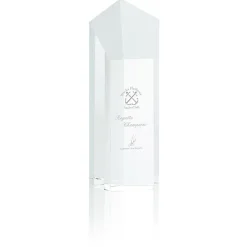 Pentagon Crystal Tower Award - 8 inches