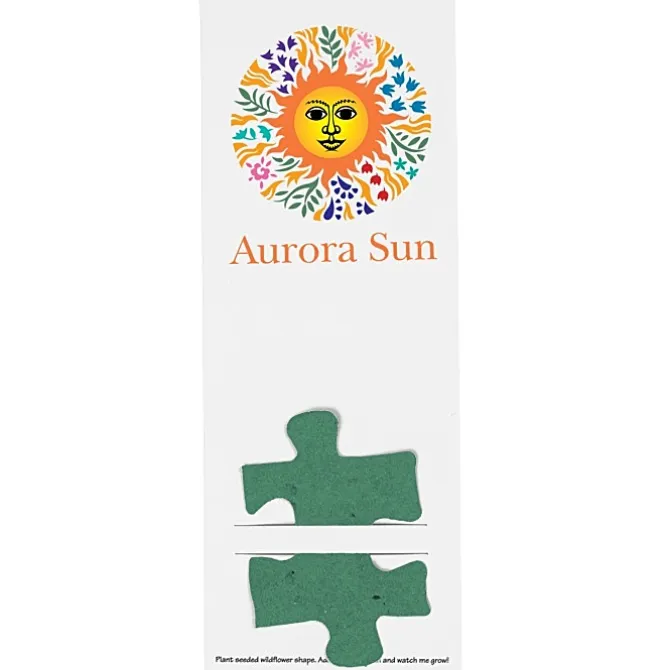 Plant-A-Shape Flower Seed Bookmark - Puzzle Piece