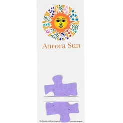 Plant-A-Shape Flower Seed Bookmark - Puzzle Piece